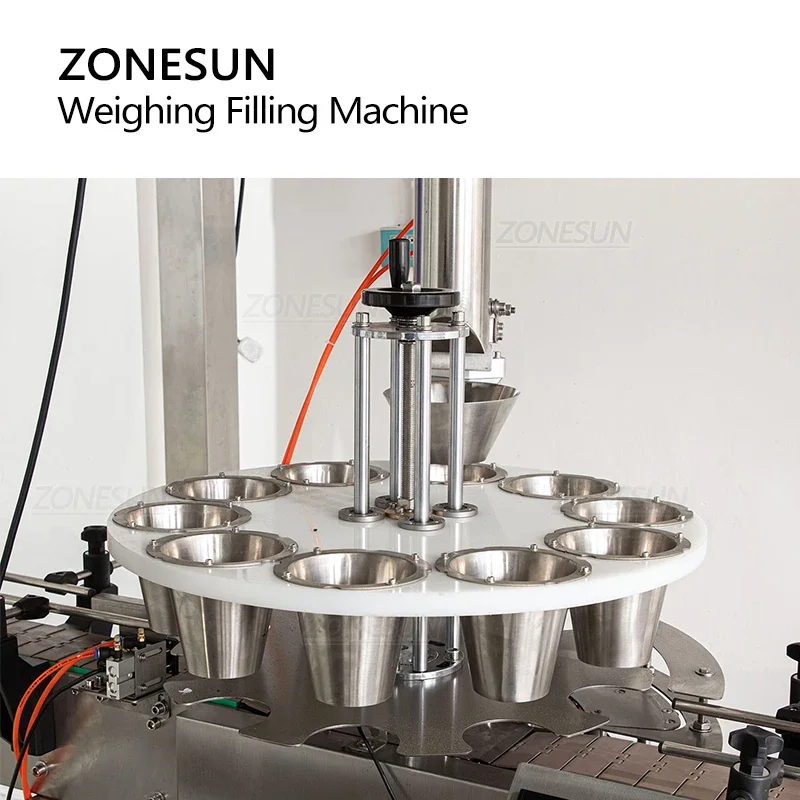 ZONESUN Automatic Granule Filling Machine Grain Seed  Feeding Weighing Measurement Multi-functio Packing Production ZS-QGF10