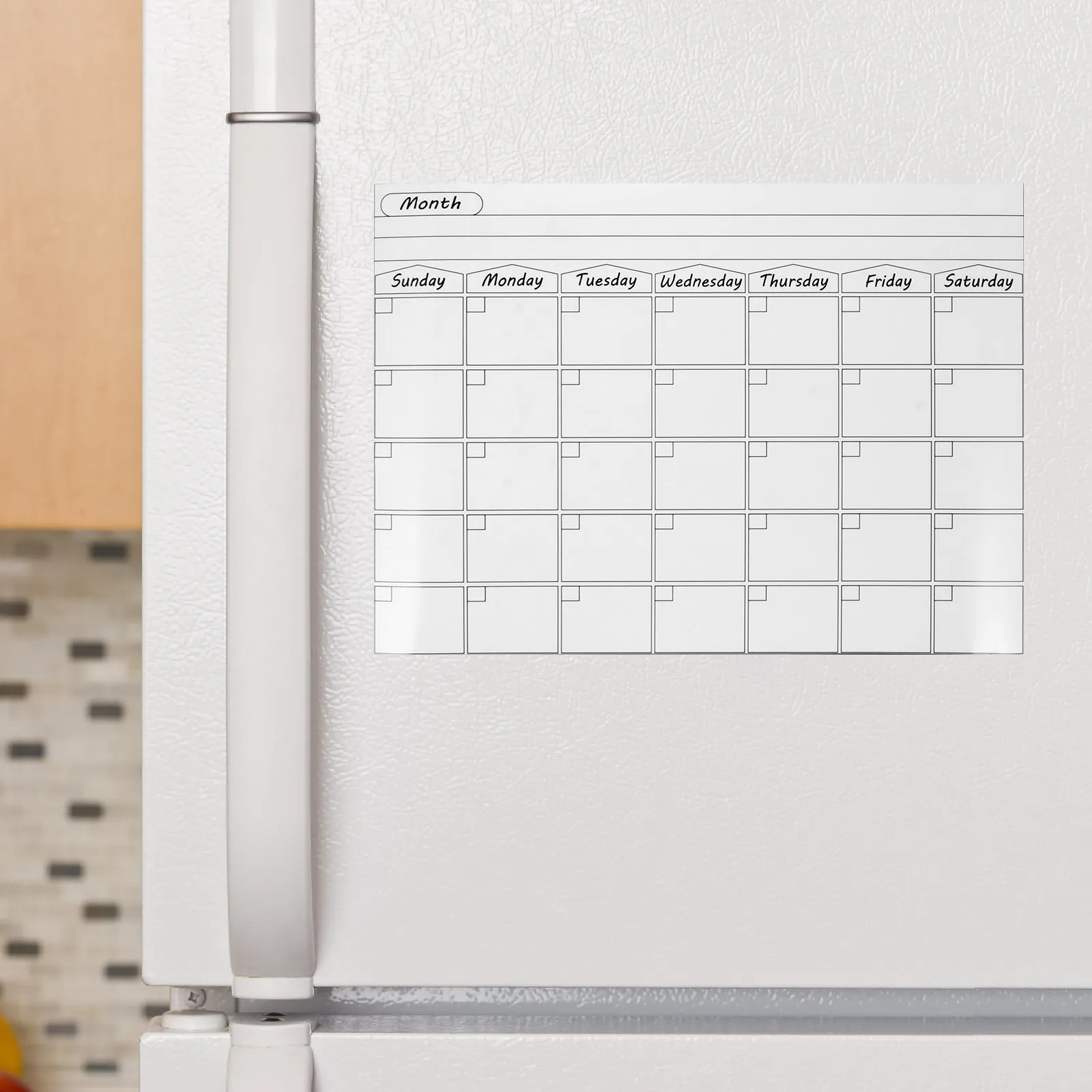 

1Pcs Fridge Magnetic Board Erasable Whiteboard Sticker Plan Schedule Memo Tool Flexible Adhesive Message Board for Kitchen