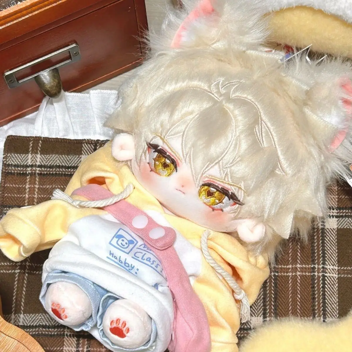 20 cm Phainon Cartoon Puppen Anime Honkai: Star Rail Plüsch Cartoon Puppe Körper Mit Ohr Cosplay Dress Up Baumwolle Puppe Spielzeug Weihnachten geschenk