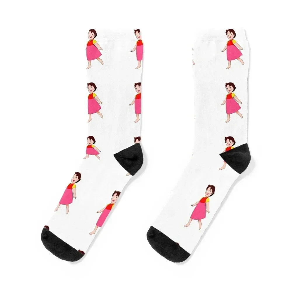 Heidi smile Socks tennis Heating sock cartoon summer Girl'S Socks Men's