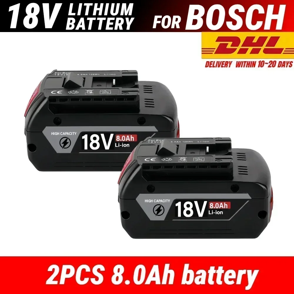 Nieuwe 18V 12.0AH professionele lithiumbatterij voor Bosch BAT609 BAT609G BAT618 BAT618G elektrisch gereedschap oplaadbare batterij ◪ ㉿