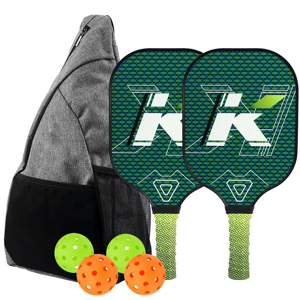 Waterproof Pickleball Paddles Fiberglass Sweatproof Reduce Vibration Racket Beach Tennis Honeycomb Core Gift Kit Indoor Outdoor