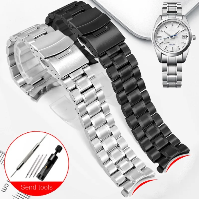 

Universal Various Brands Of Precision Steel Watchband With 18/20/22/24mm Arc Interface Stainless Watch Chain