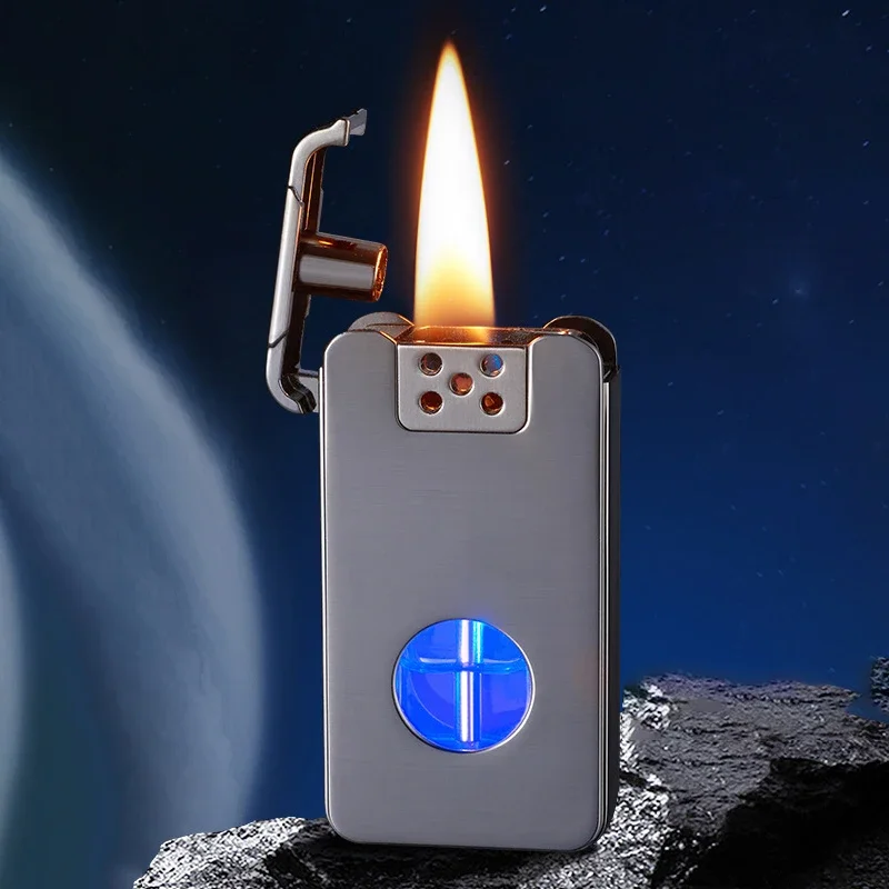 

Black Technology Intelligent Voice Controlled Lighter Mixed with Four Types of Induction Ignition Creative Windproof Igniter