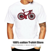 Hot Sale Summer Biker Life Love Bicycle Wheels Red Biker Track Mens Black T shirt Tee Shirt  Men Women Cartoon Casual Short