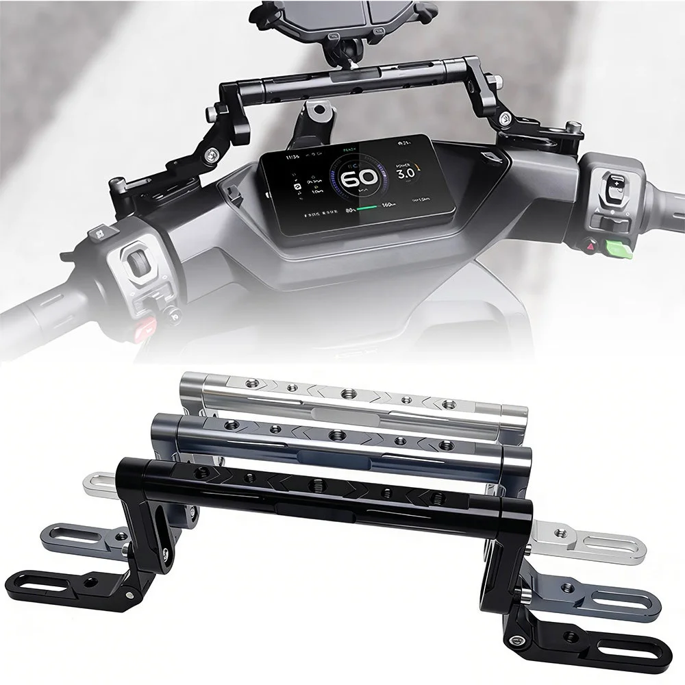 UY125UE125 Motorcycle Electric Bike Modified Multifunctional Extension Rod Rearview Mirror Mobile Phone Bracket Balance Bar Acce