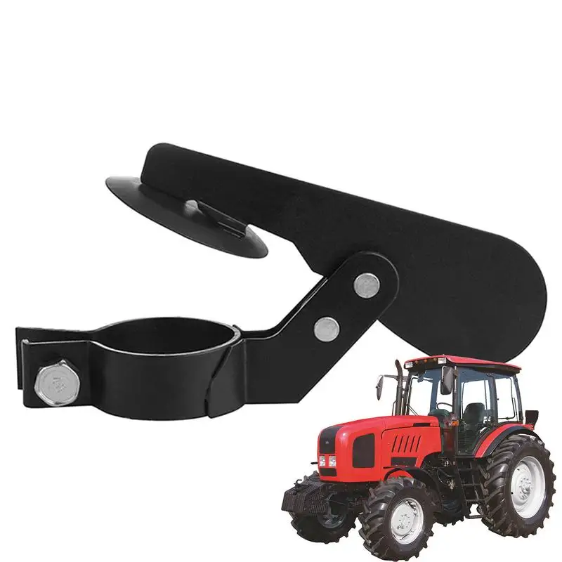Tractor Exhaust Flapper Tractor Exhaust Weather Flap Multipurpose Carbon Steel Rain Flap Wear-Resistant Black Exhaust Cover