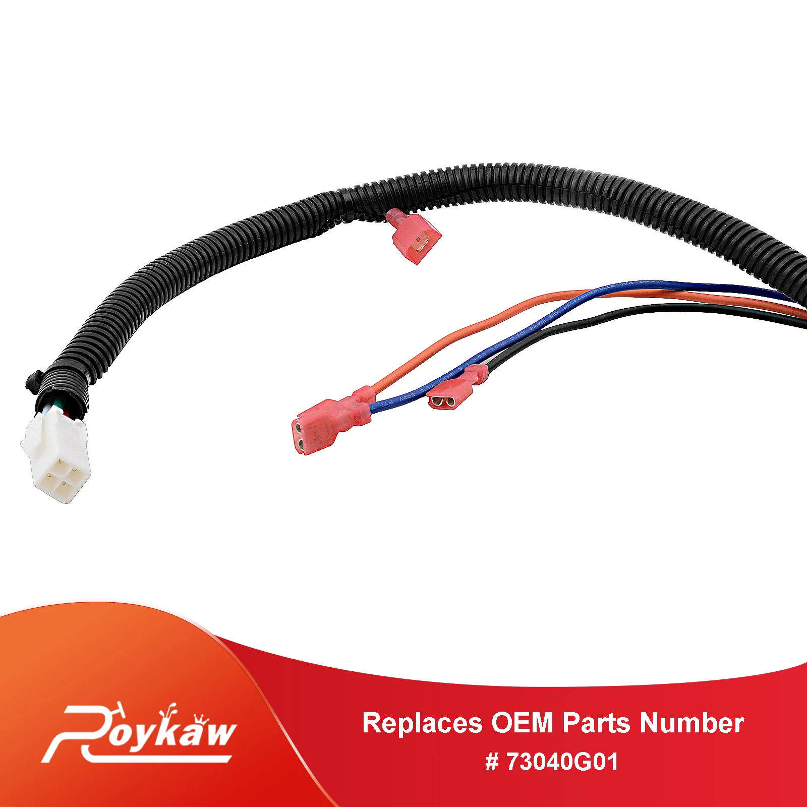 Roykaw Golf Cart Wire Harness for 1994-up 36 Volt EZGO Electric TXT/Medalist DCS Models,Replaces OEM# 73040G01, 73040-G01