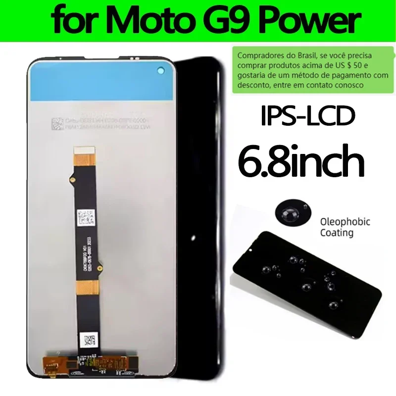 GEFENSI calidad de primera categoría 6,5 "Original para Motorola Moto G9 Power LCD XT2091-3 XT2091-4 pantalla táctil digitalizador reparación P