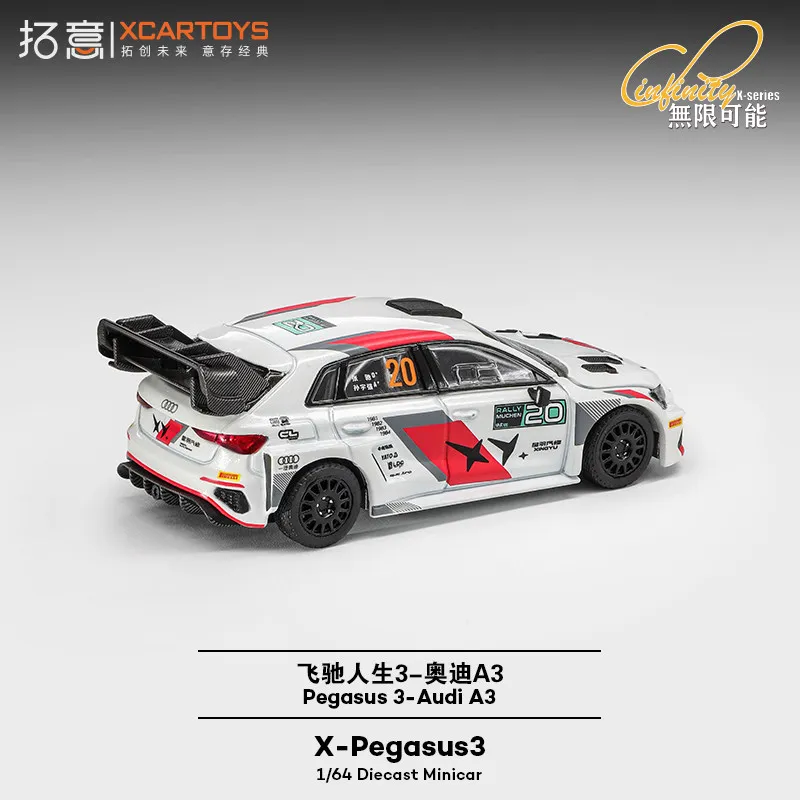 New Xcartoys Flying Life 3 Audi A3 1:64 Scale Alloy Rally Racing