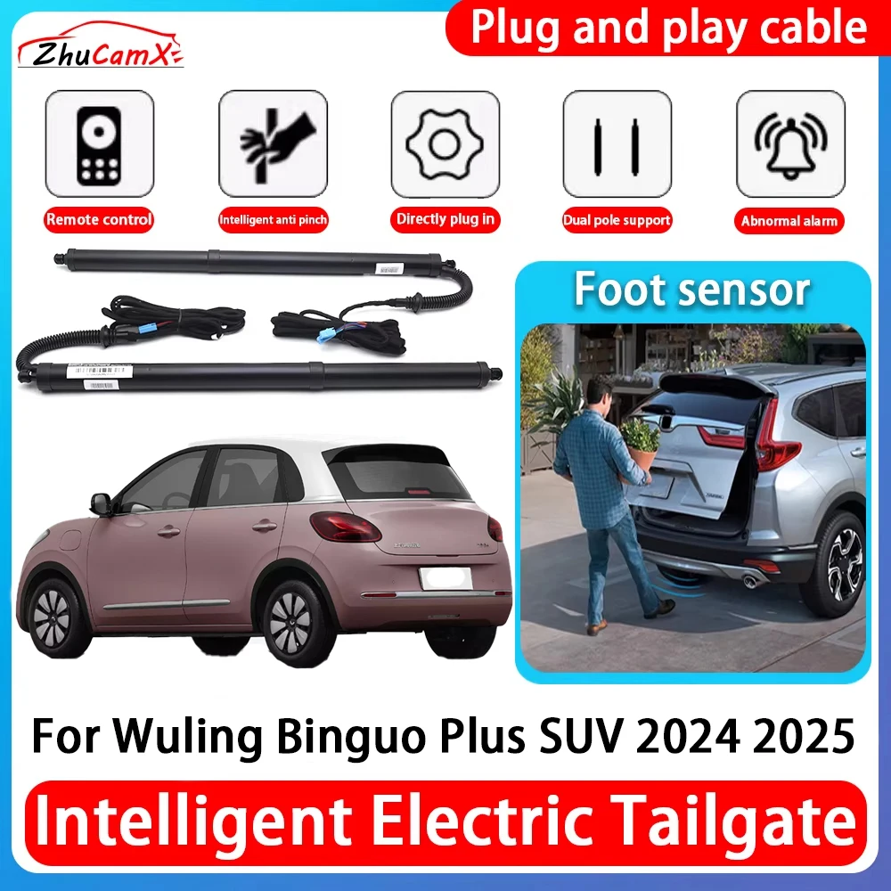 

ZhuCamX Car Power Trunk Electric Suction Tailgate Intelligent Tail Gate Lift Strut For Wuling Binguo Plus SUV 2024 2025