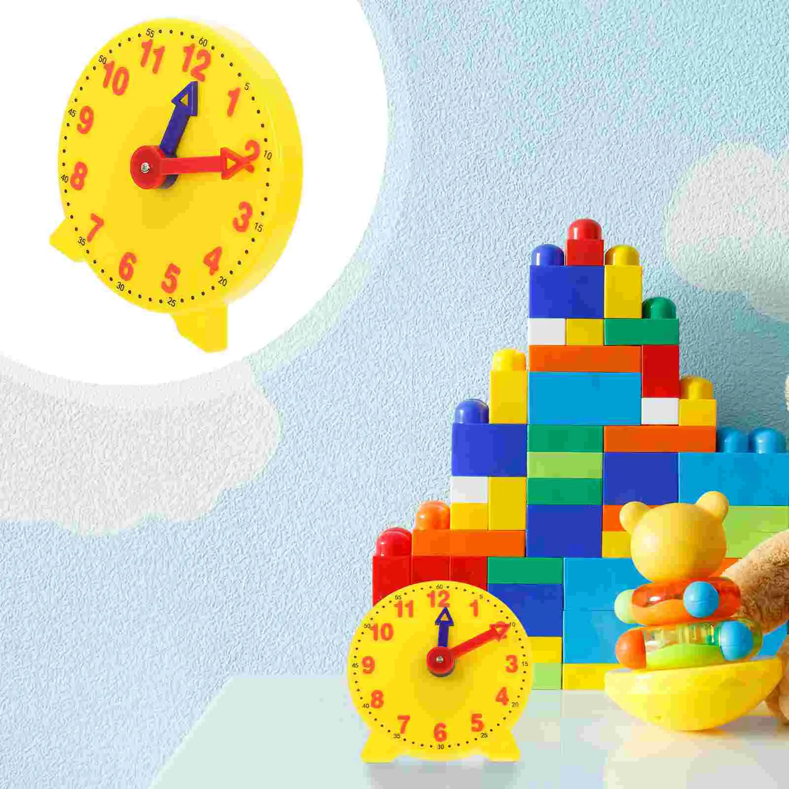 6 PCS Kids Clock Perception Time Mould Creative Learner Tool Educational Toys Mold Child