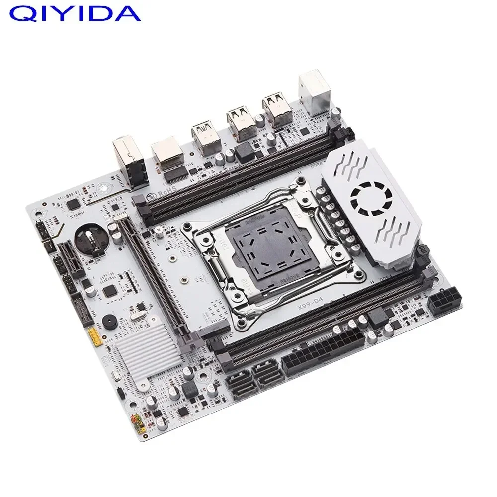 QIYIDA X99 Motherboard DDR4 RAM Support LGA 2011-3 Xeon E5 V3 V4 NVME M.2 Slot Processor X99 C612chip