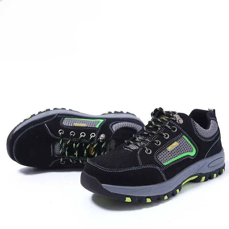 

DurableSafety Shoes Men's Summer Mesh Breathable Comfortable Labor Insurance Shoes Protective Shoes