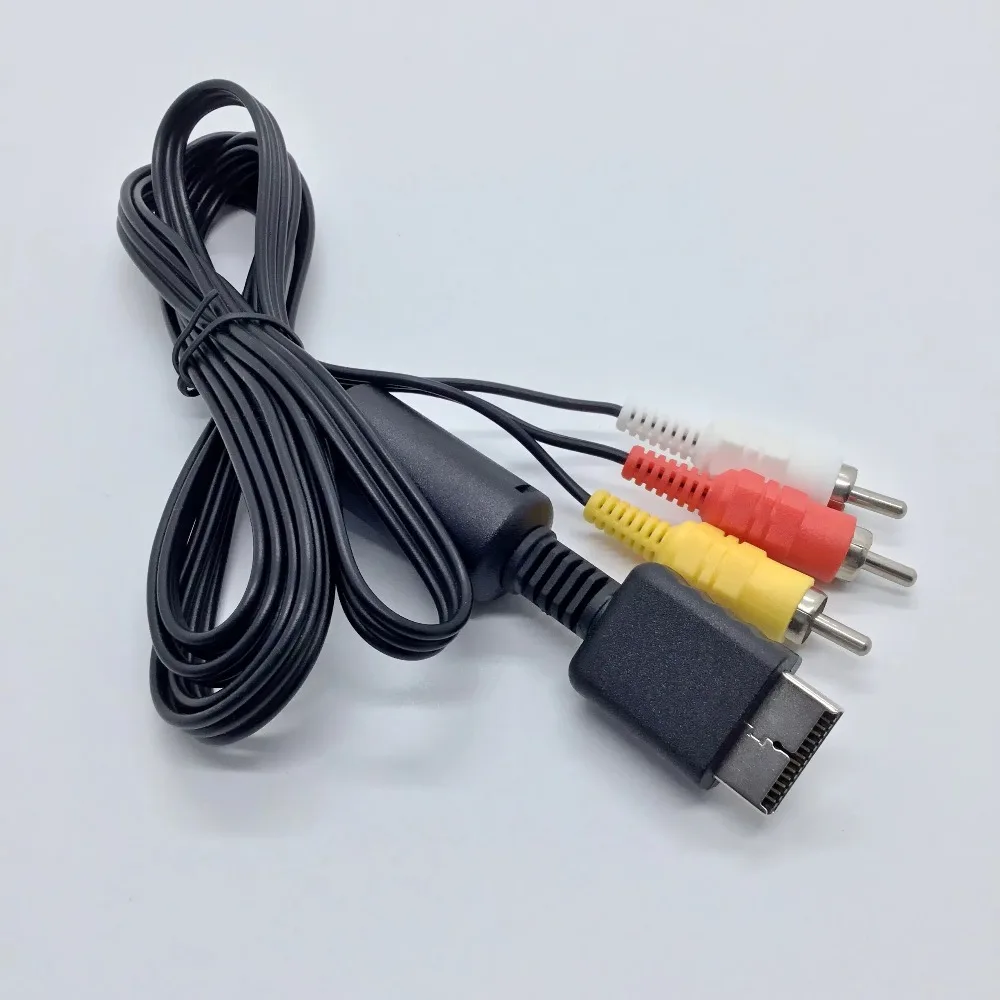 1.8M AV RCA Cable Console Audio Video Composite TV Lead Cord for PS2 for PS3
