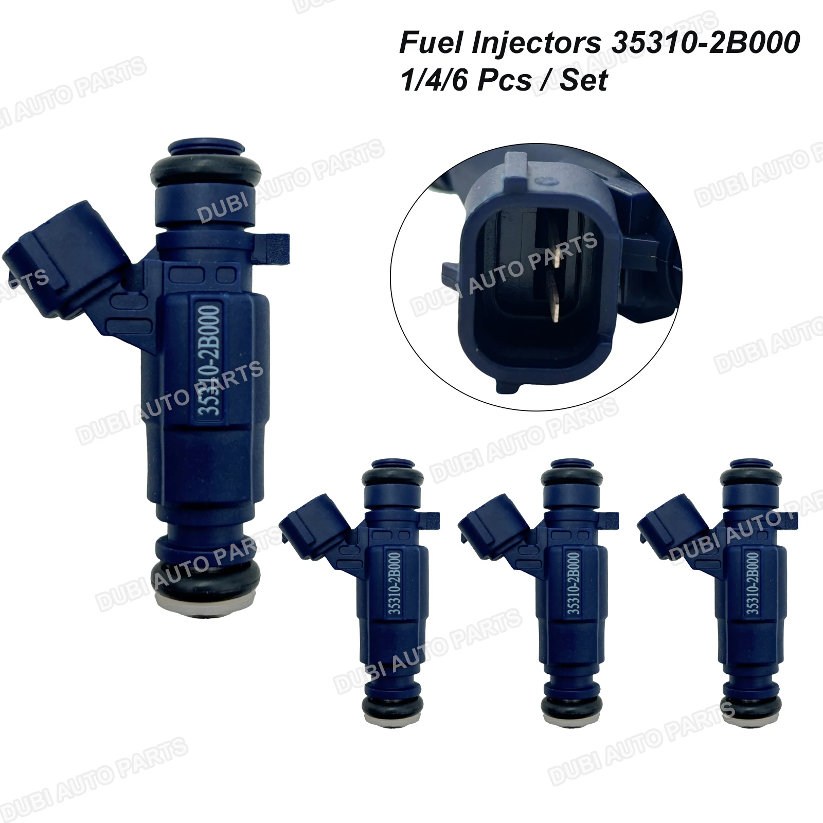 

1/4/6Pcs Fuel Injectors 353102B000 For HYUNDAI ACCENT COUPE ELANTRA i20 i30 SANTA FÉ SONATA TRAJET KIA RIO MAGENTIS CERATO VENGA