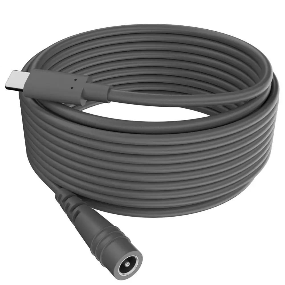 PD 100W USB C to DC Power Cable Barrel Jack Waterproof Type-C to 5521 Charging Cord 18AWG 2M/5M/10M for Starlink Mini