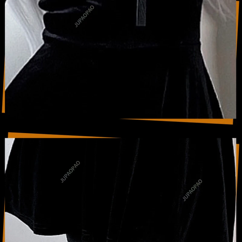 Halloween Sexy Off Shoulder Lace Dress for Women Fashionable Bubble Sleeve Mini Black Dress Spring Korean Women's Slim Fit Dress