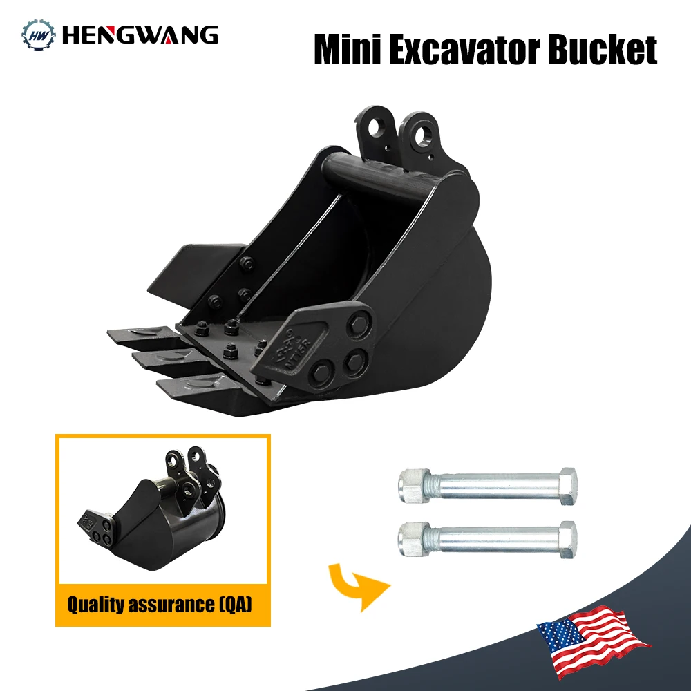 Mini Excavator Bucket Attchement Hydraulic Tilt Backhoe Bucket Tool For Digging Trench 11.81in/30cm US Stock Free Shipping