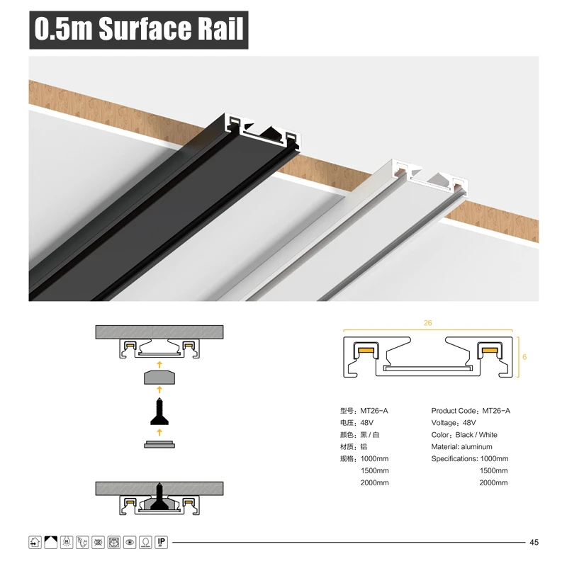 khelse H6mm ultra dünnes magnetisches Schienen lichts ystem 48V Wohnzimmer Decken halterung LED Decke Magnet Schiene Lampe Scheinwerfer Kronleuchter 4