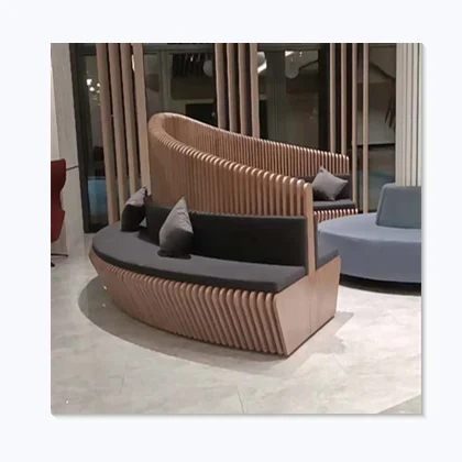 Bangku sofa penerimaan kantor eksekutif mode terbaru, desain kain kursi sofa kantor kustom kualitas tinggi