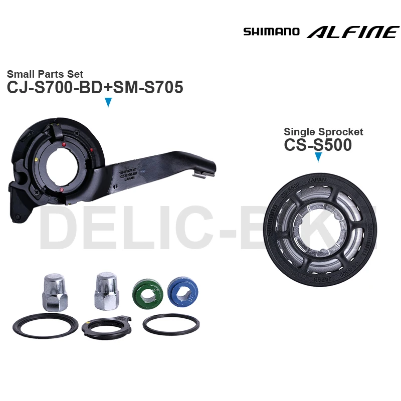 SHIMANO ALFINE Small Parts Set CJ-S700-BD SM-S705 Single Sprocket CS-S500 18T 20T Original Parts