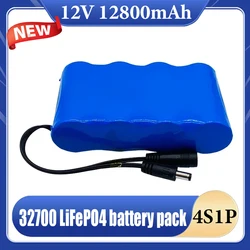 32700 Battery Pack Lifepo4 4 s1p 12.8V 12800mAh Balanced BMS 4S 40A for electric boats and 12V uninterruptible power supply