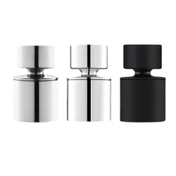 360° Swivel Kitchen Sink Aerator Washbasin Brass Faucet Bubbler Pressurized Splash-proof Water Saving Faucet Extension Aerator