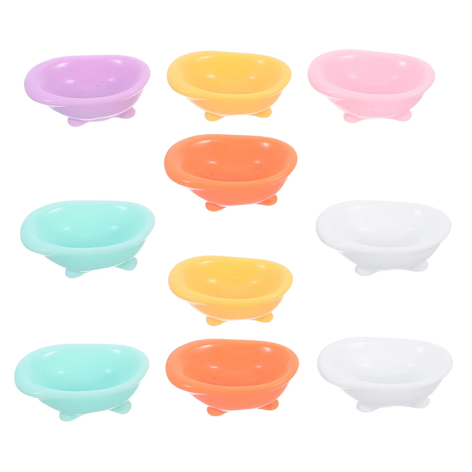 

10pcs Miniature Bathtub Simulation Washing Bathtub For House Bathroom Decor Small Diy Landscape Resin Ornament Home Decor