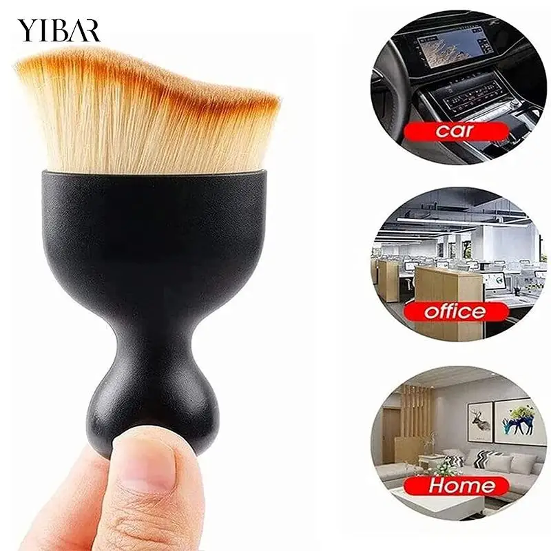 

1Pcs Car Interior Cleaning Brush with Cover Car Detailing Soft Bristles Cleaning Tools Dust Cleaner Brushes Auto Accessories