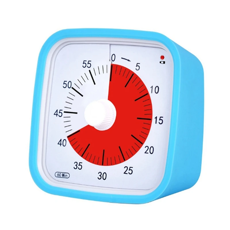 

VT01 60 Minute Visual Timer Silent Countdown Time Manager Drop-Proof Alarm Clock DIY Timer For Students Learning Tool