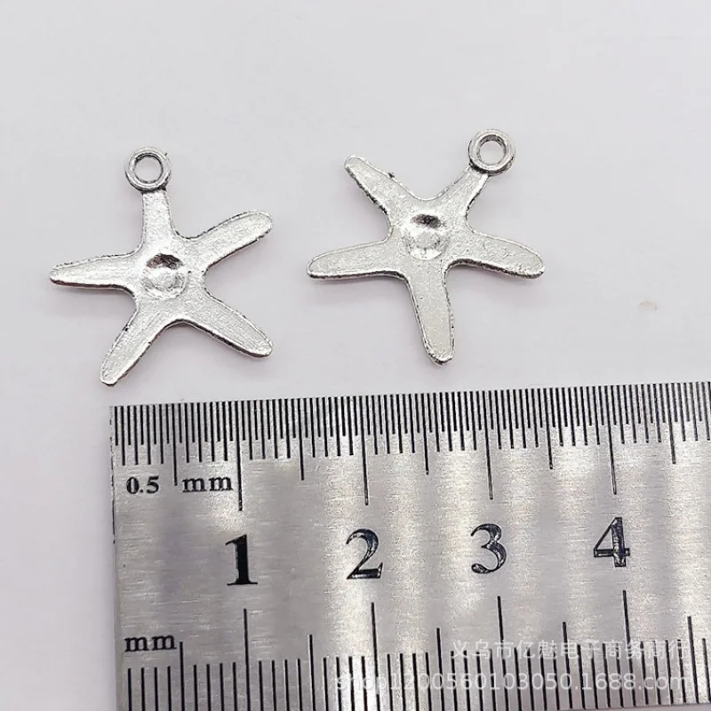 Factory Direct Sales 100Pieces Combined with Ornament Marine Life Starfish Pendant Bracelet Necklace Clothing Pendant Materials