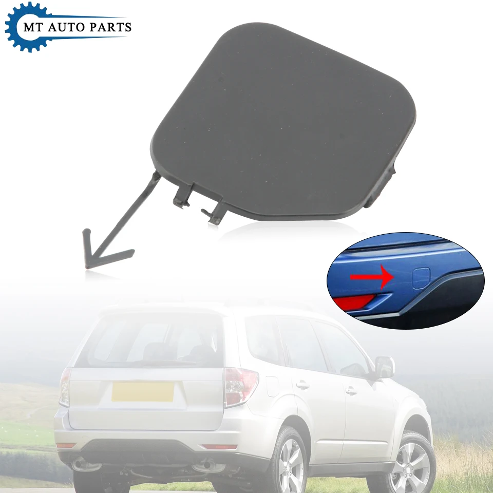 MTAP Rear Towing Hook Cover Trim Cap Unpainted  Rear Bunper Tow Eye Garnish Shell For Subaru Forester SH 2009 2010 2011 2012