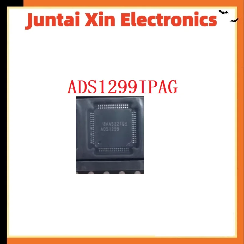 1PCS/LOT  ADS1299IPAG ADS1299IPAGR ADS1299 AFE 8 CHAN 24BIT TQFP64