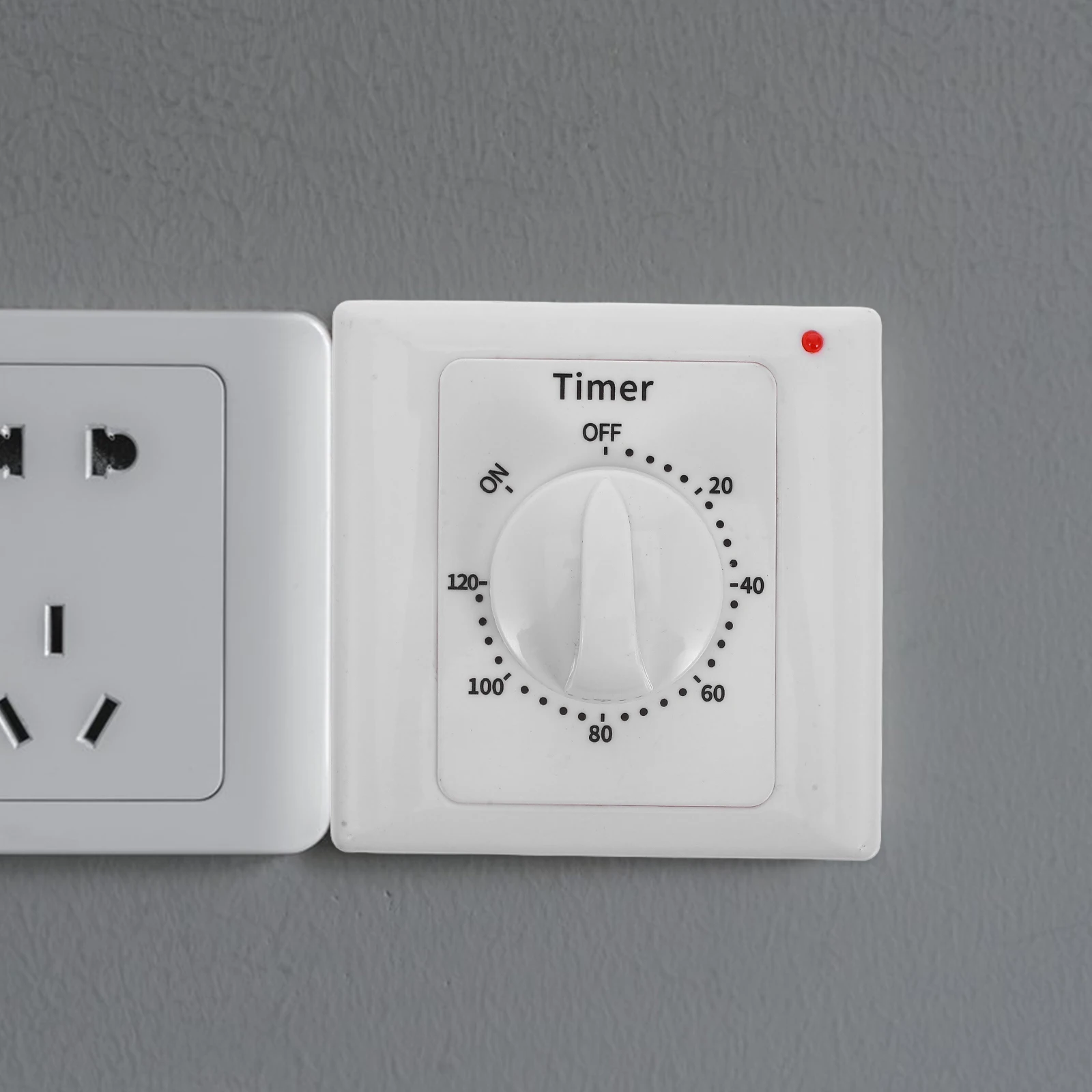 

Timing Control Switch Indoor Electrical Outlet Timers Bathroom Fan Countdown Socket Timer Light Switch Wall Mount Safe Reliable