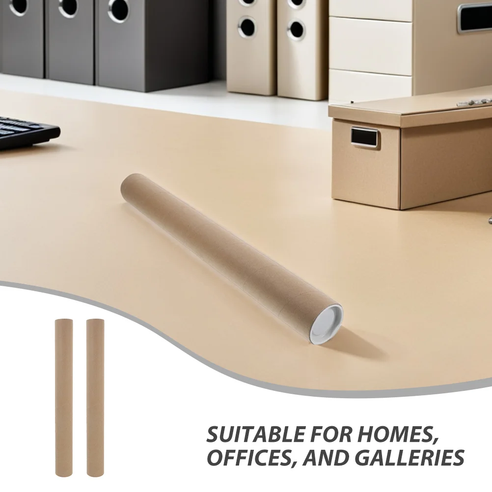 10Pcs Cardboard Cylinder Kraft Mailing Tubes Round Art Poster Container Tubes for Shipping Storage Posters Prints