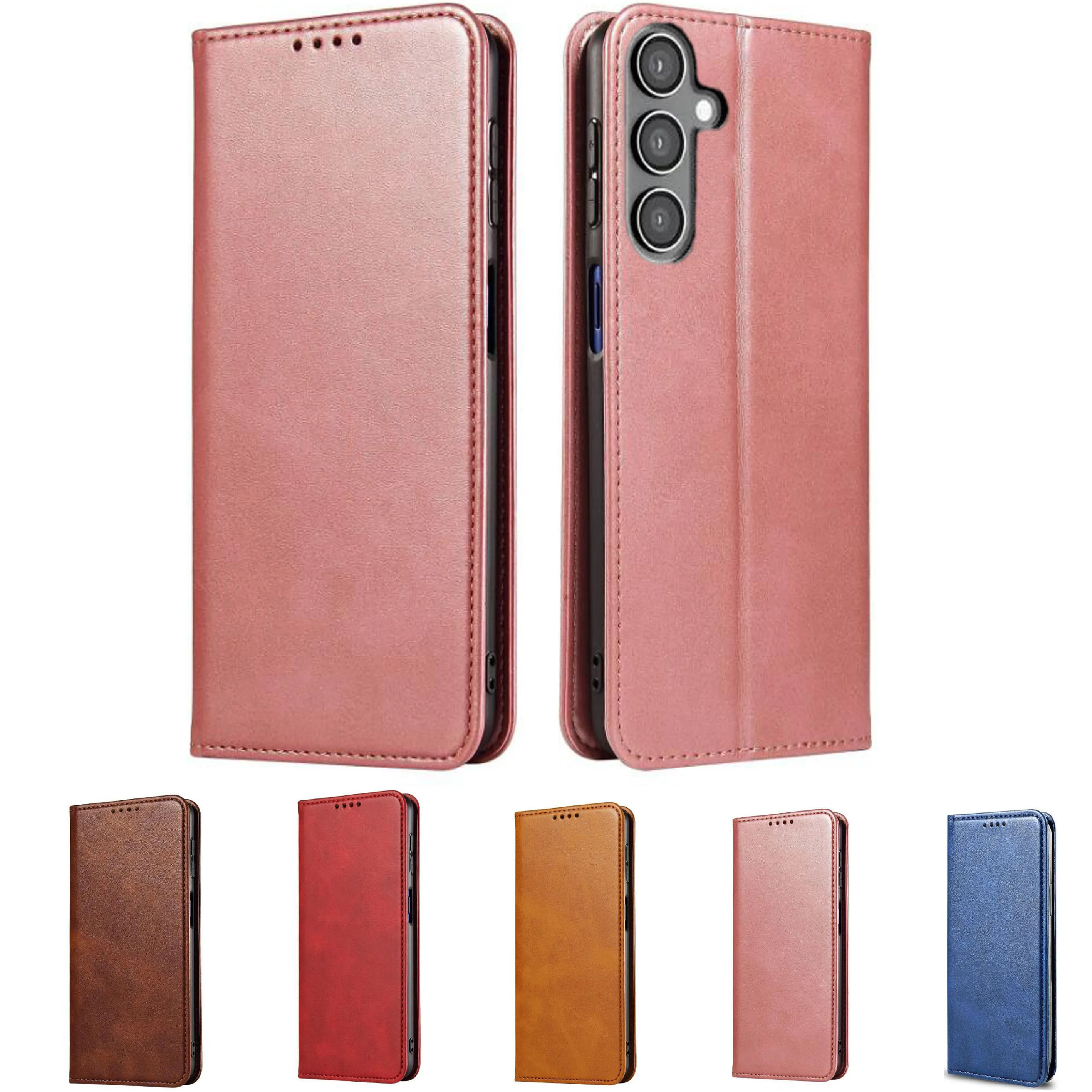 For Samsung Galaxy C55 SM-C5560 Case Magnetic Flip Phone Case on For Galaxy M55 5G SM-M556B Cover Leather Wallet Holder Coque