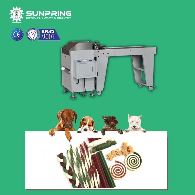 Sunpring dog chews snack food extruder dog chews snacks machine pet treat extrusion machine