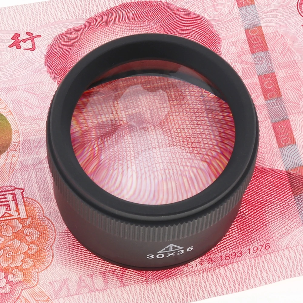 New 30X 36mm Magnifier Jeweler Optics Loupes Lens Magnifying Glass Microscope for / Stamps/ Jewelry/ Lupe