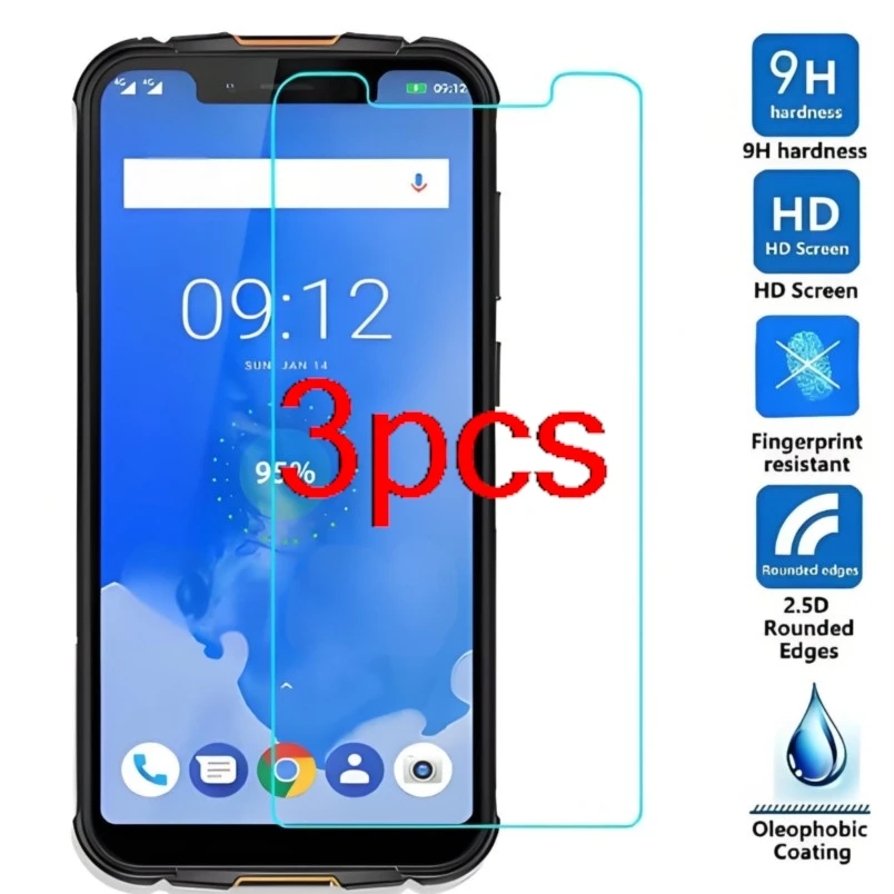 3PCS 2.5D Tempered Glass For Ulefone Armor 5 X5 Protective Film 9H LCD Screen Protector For Ulefone Armor X5 Pro Cover Shield
