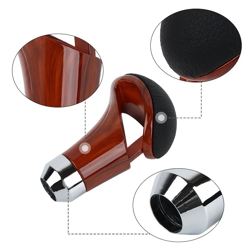 

Gear shift knob Car hollow shift lever PU leather gearbox handle, suitable for most sedans, trucks and SUVs shift knob extender