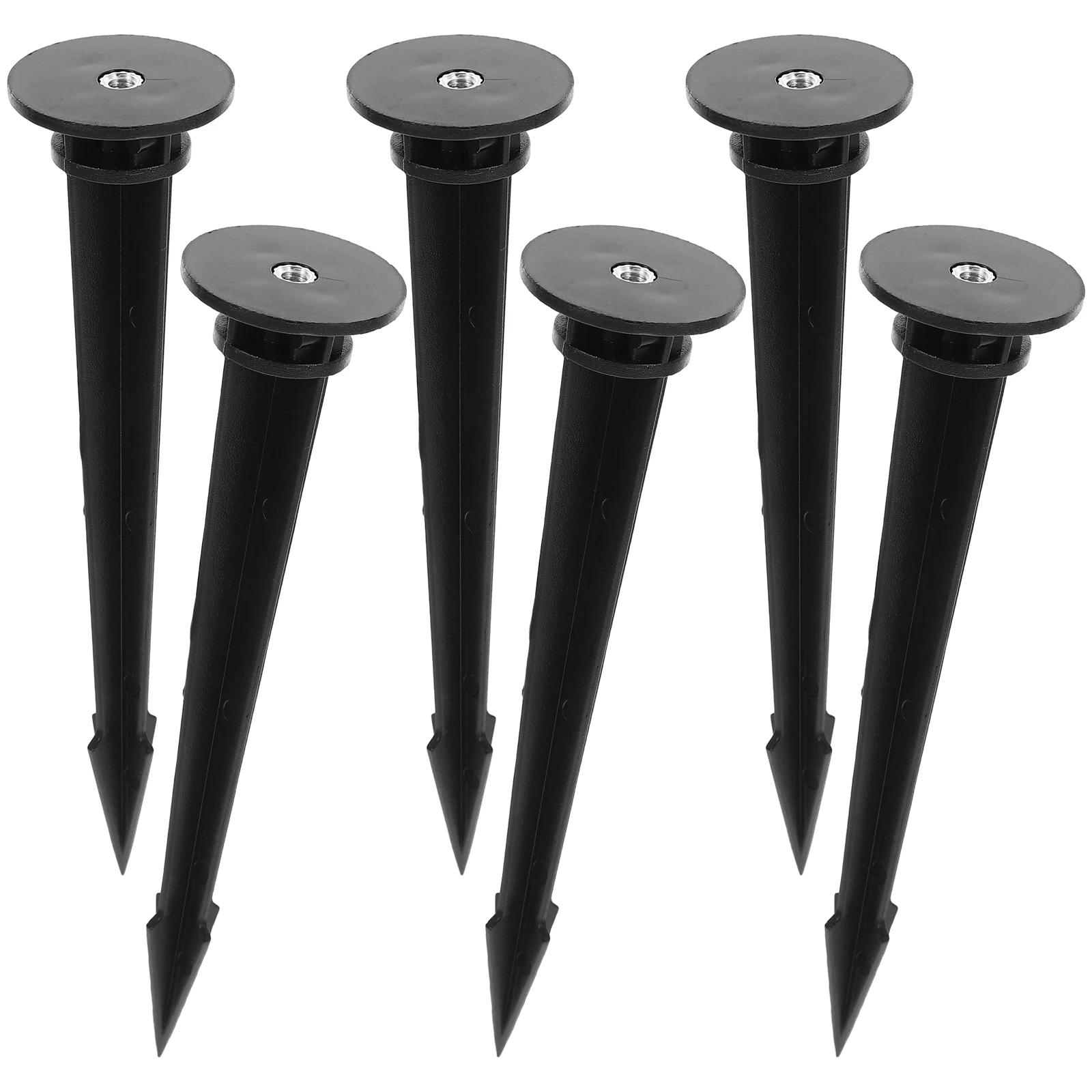 

6Pcs LED Light Stakes Replacement Plastic Ground Spikes Weatherproof Landscape Lighting Accessories for Garden Walkway Driveway