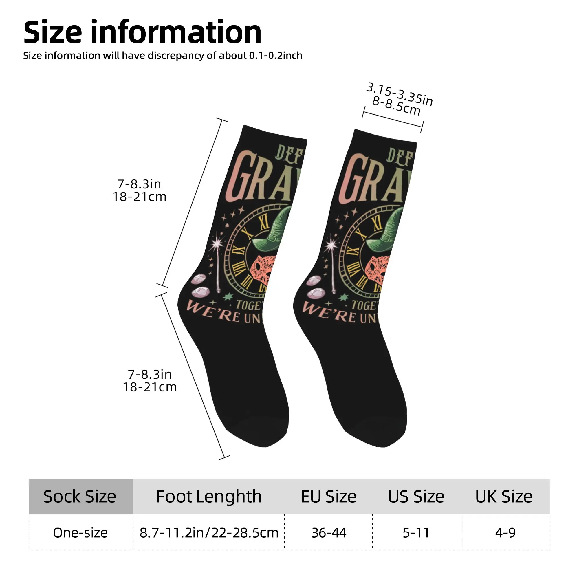 Wicked Together We're Unlimited Socks Kaus Kaki Poliester Pria Wanita Novelty Spring Summer Autumn Winter Middle Tube Socks