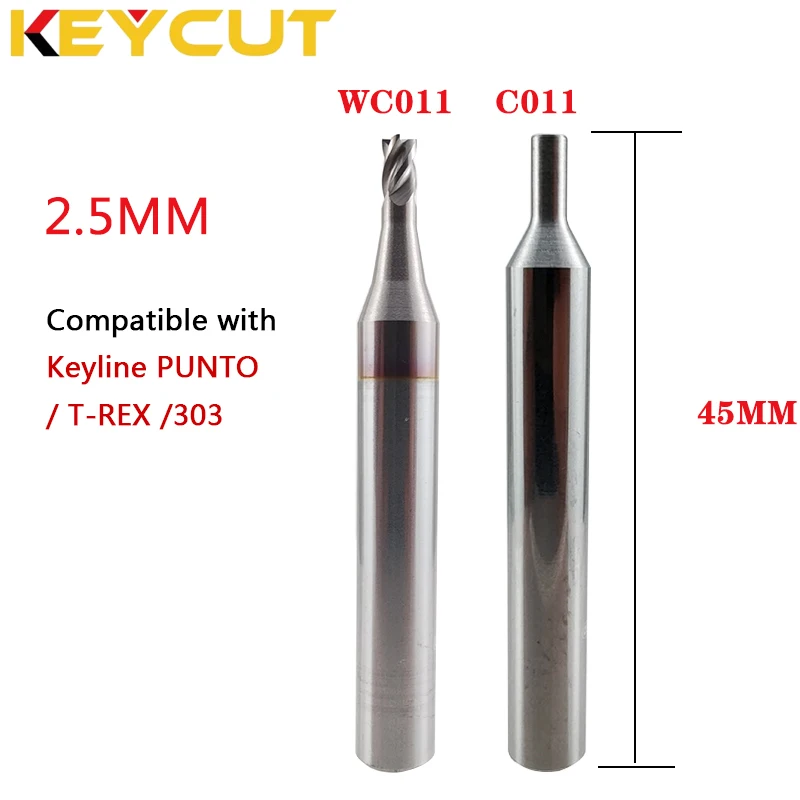 Keyline Cutter 2.5mm WC011 Tracer C011 Fits Keyline 303 T-Rex Keyline Punto Key Duplicating Machine Aftermarket Locksmith Tools