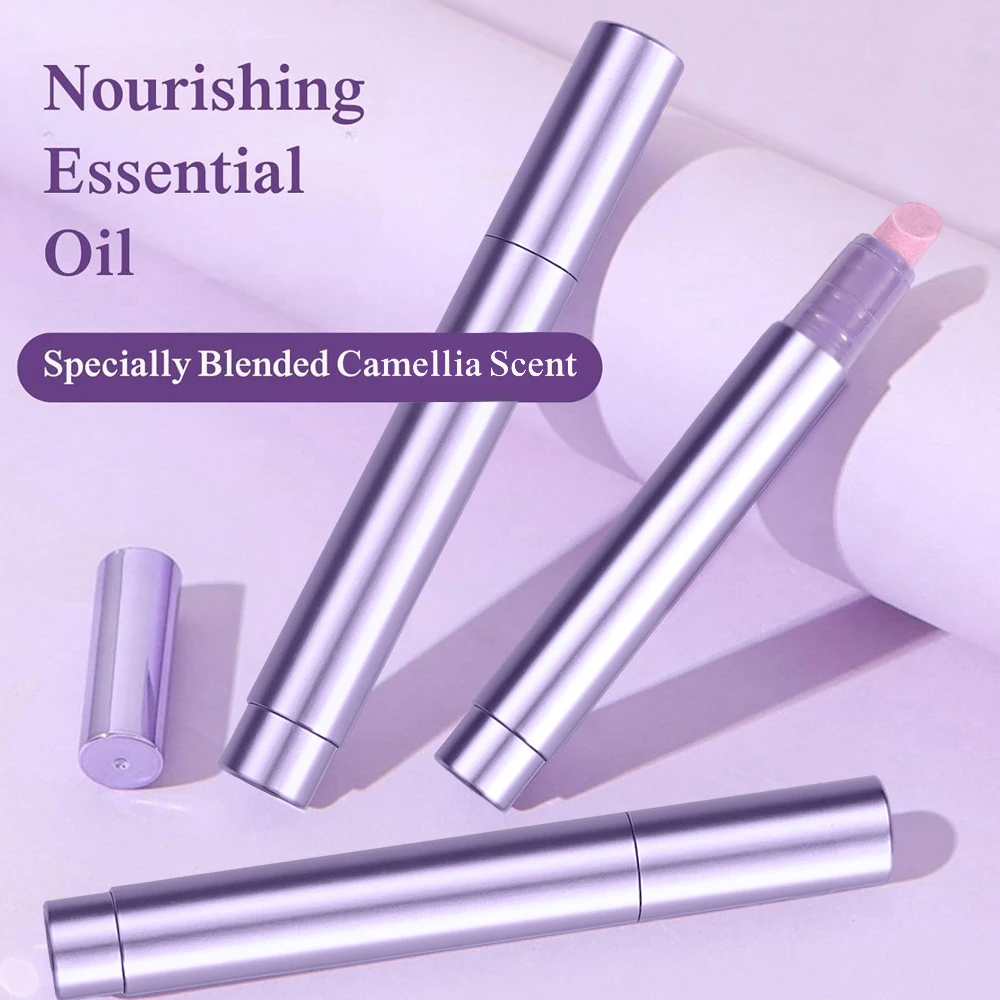 3-in-1 Cuticle Pusher Mul-tifunction Nutrition Oil Pen for Salon Nail Treatment Nail Dead Skin Pusher Nail Cuticle Remover Tool