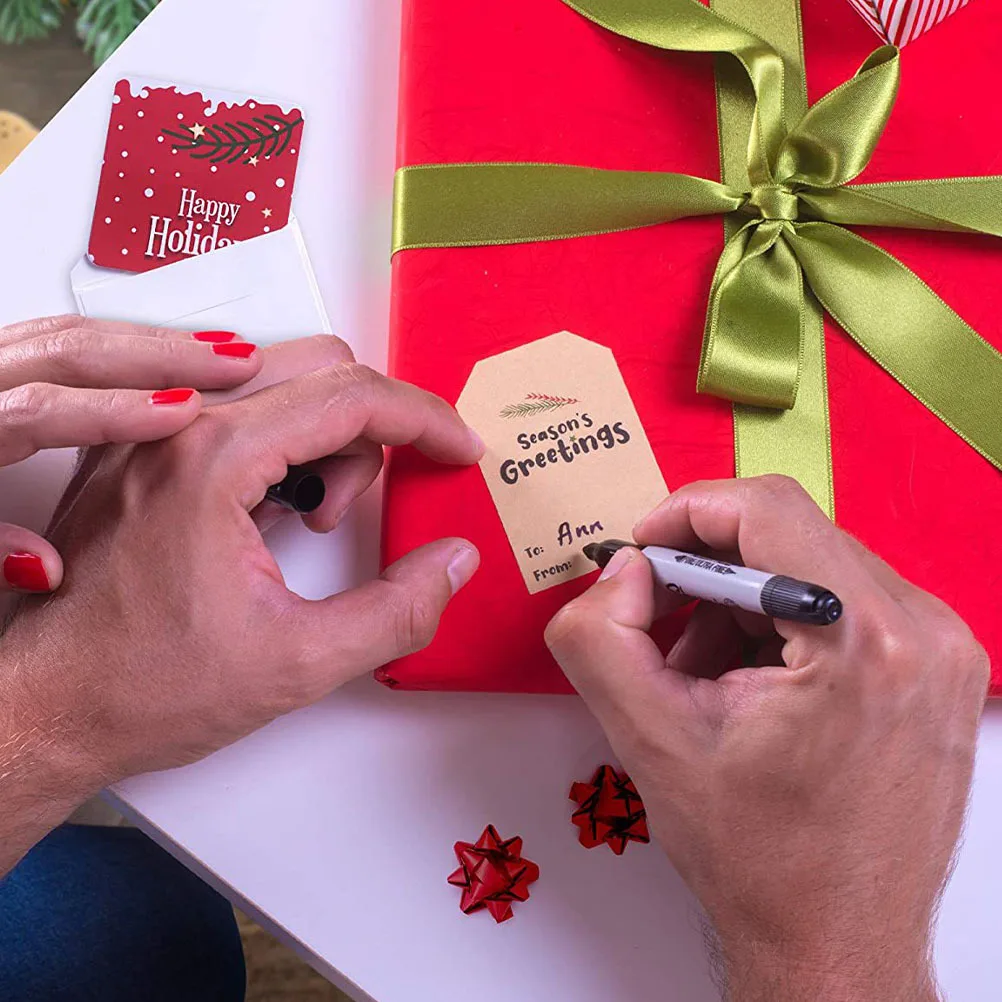 

2 рулона рождественских наклеек, самоклеящаяся подарочная коробка, уплотнительная наклейка, милые рождественские упаковочные наклейки для пакетов с конфетами и печеньем