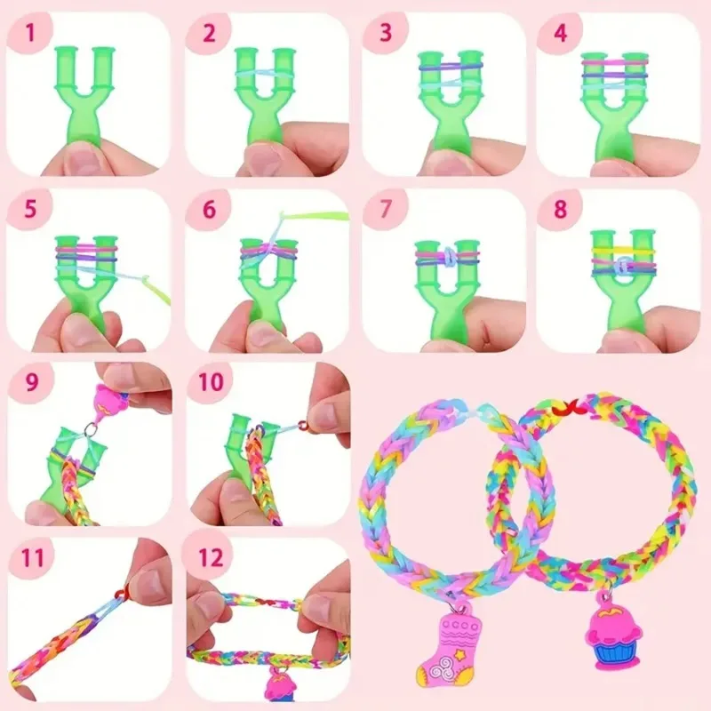 4300pcs+ 32Colour Vibrant Color Rubber Band Assortment Loom Bands- Beading Kits for Making Unique Bracelets, Bangles, and Crafts view 5