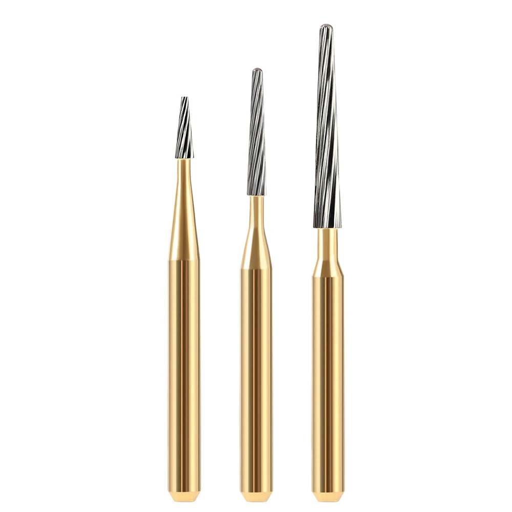 5 Stück/Box AZDENT Dentalbohrer, Hartmetallbohrer FG7114/FG7214/FG7714, Trimm- und Finish-Werkzeug für Hochgeschwindigkeits-Handstücke – Detail 3