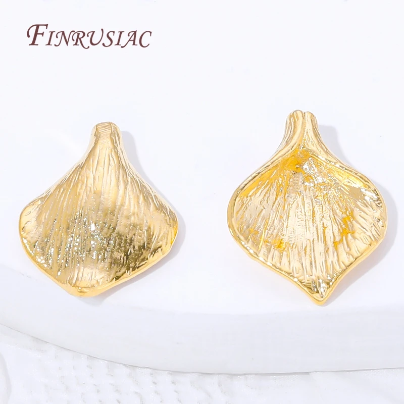 18K Gold Plated Calla Lily Bead Caps Single Flower Petal End Caps For Jewelry Making DIY Bracelet Necklace Findings