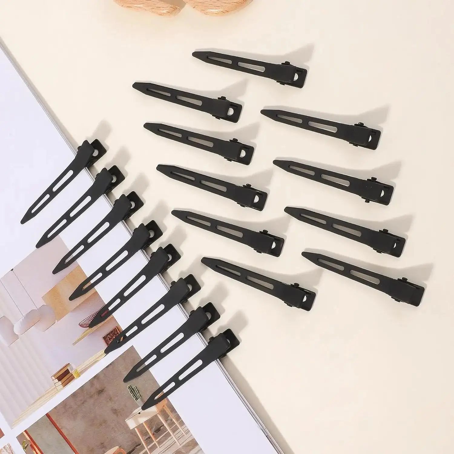 

Hair Want 50Pcs Matte Finish Hair Clip Duck Billed Hair Clips Styling Sectioning for Alligator Curl Clips Hairdressing Tools